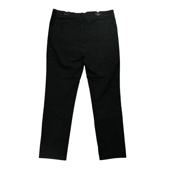 Lafayette 148 Black Stretch Textured Slim Pants Tapered Leg Women’s Size 10 - Picture 7 of 9
